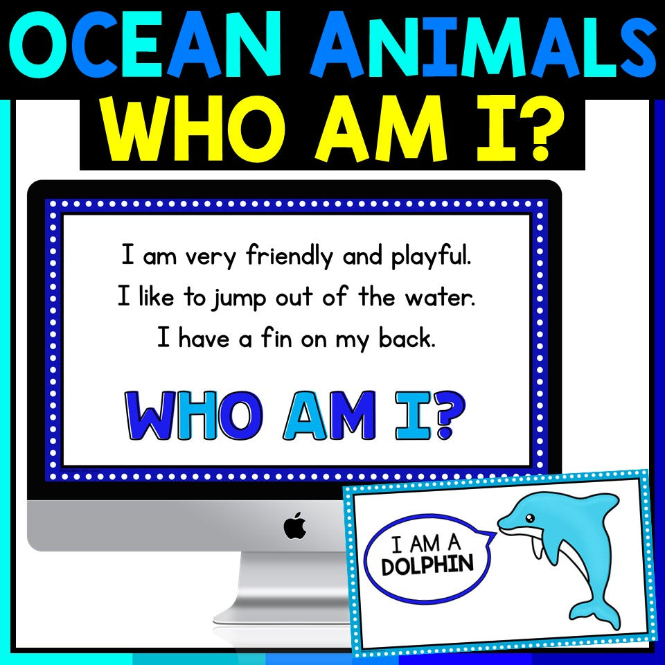 Ocean Animals Who Am I Riddles | Classroom Brain Break Activity