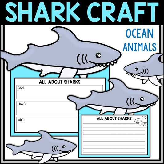 Shark Writing Craft | Ocean Animals Classroom Activity