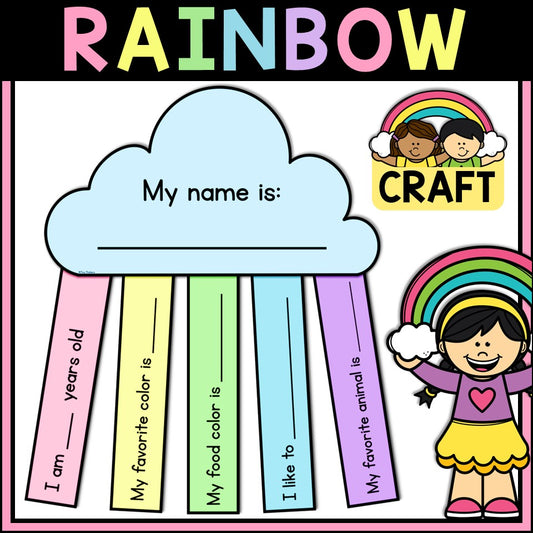 Rainbow All About Me Craft