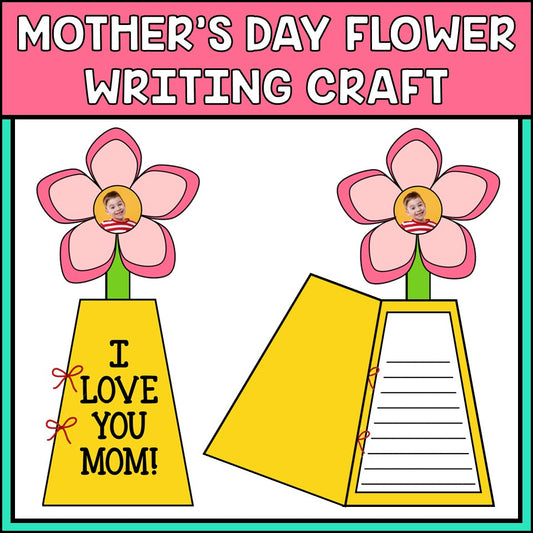 Mother's Day Flower Writing Card Craft