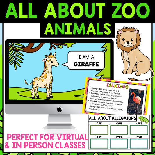 All About Zoo Animals | Zoo Animal Reading Passages & Writing Activities