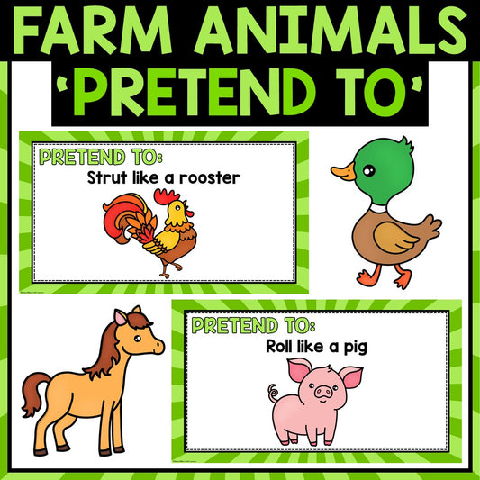 Farm Animals Movement Activity | Pretend To Classroom Brain Break