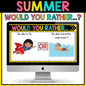 Summer Would You Rather Questions | Classroom Brain Break Activity
