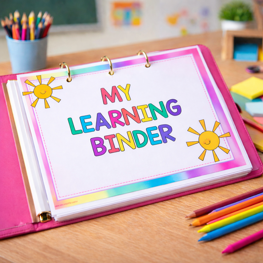 Early Learning Binder | Literacy, Math & Life Skills Activities | Back to School Preschool, Kindergarten & Special Education Activities